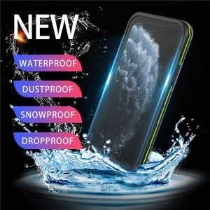 Uniwersalny wodoodporny uchwyt z handfonu wodoodporny aphone, wodoodporny telefon dla iphone 11 pro (czarny) z mocnym kolorem tylnej pokrywy