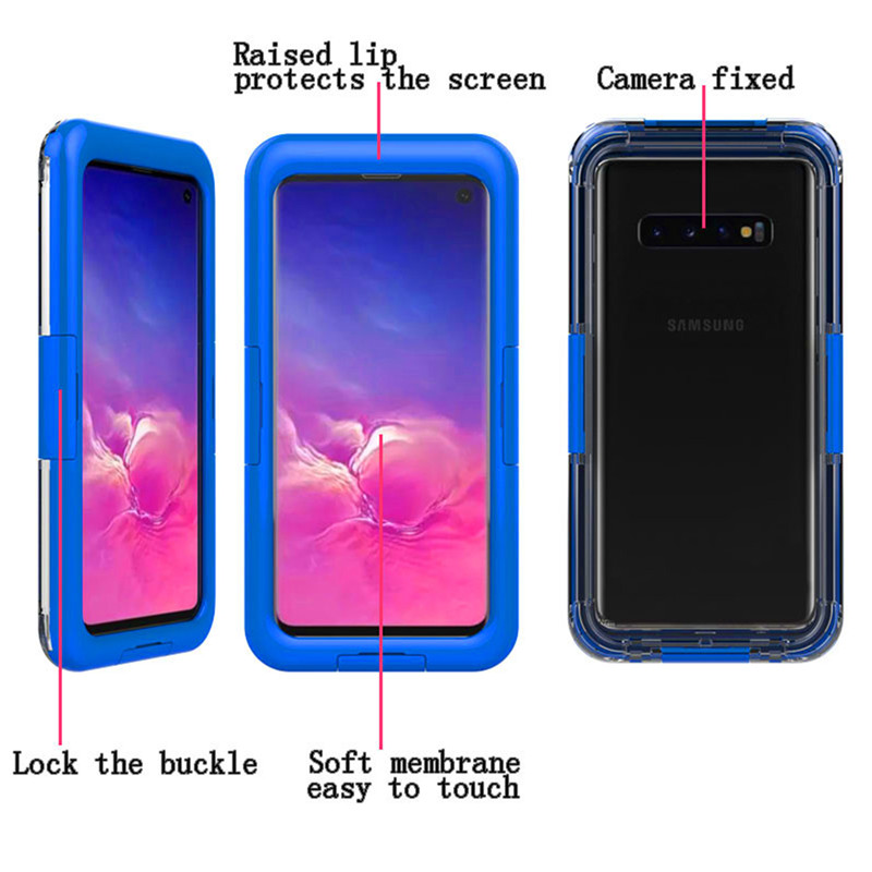 Ochrona telefonu pod wodą najlepsza obudowa telefonu Samsung S10 (niebieska)