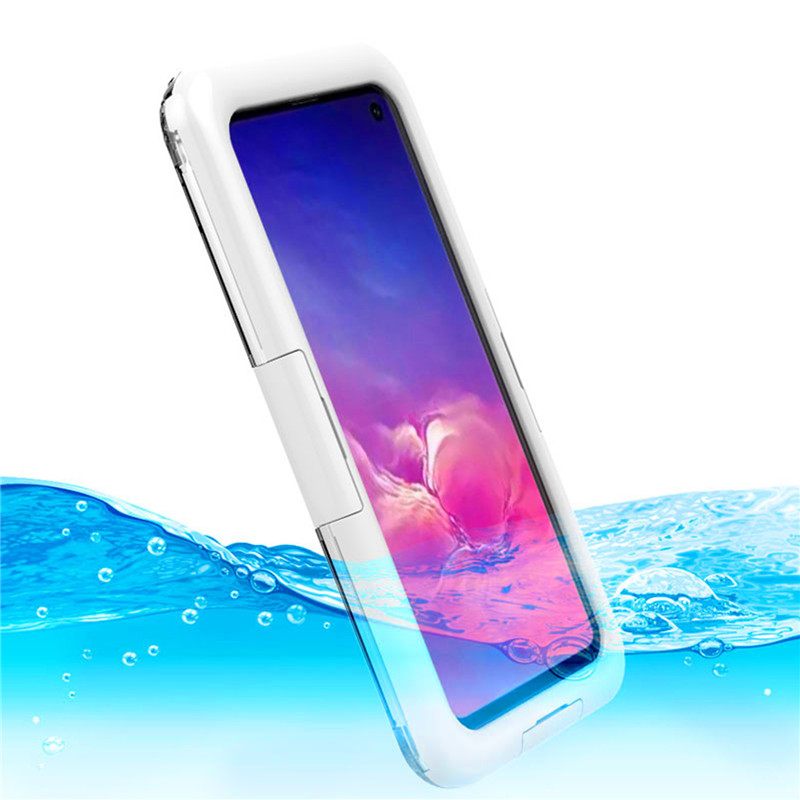 Etui na telefony z wodą w nich Etui ochronne na telefon do Samsung S10 (białe)