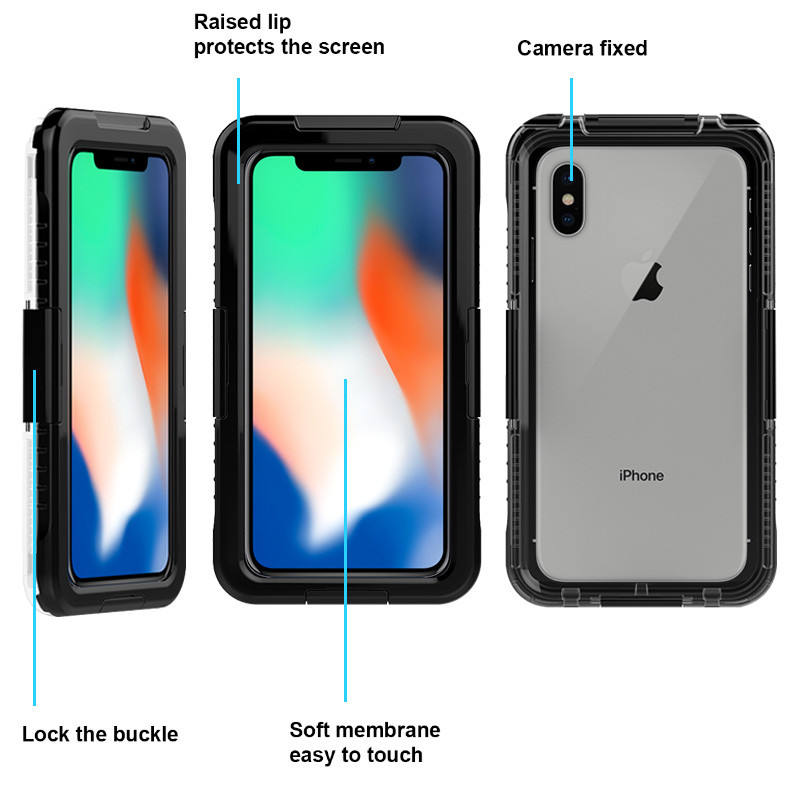 Apple iPhone XS Max wertproof obudowa do pływania (czarny)